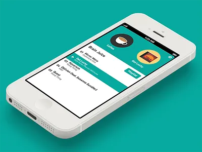 Coffitivity for iOS app coffitivity design flat ios