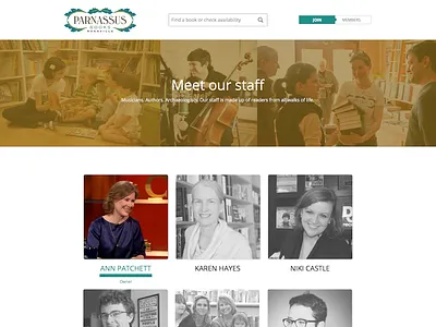 Meet our staff about books hiring members parnassus reading redesign search first design staff