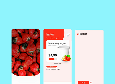 Animation App - FruitGurt app design graphic design logo typography ui