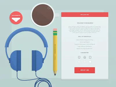 designbrief.me Progress design brief illustration uxui web app