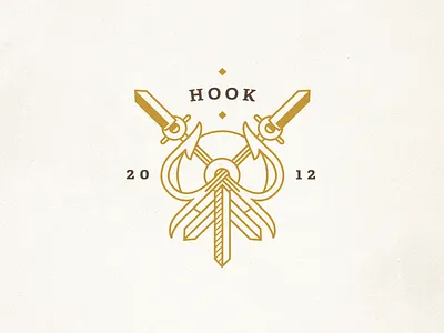 Hook aro branding design hook logo vector