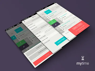 Client manager app app application client design icon interface ios iphone job mac management presentation project screen time tracker ui ux