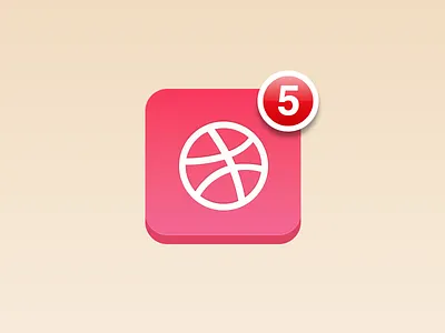Five Dribbble Invites (@sketchapp) dribbble icon invites ios iphone notifications sketch sketch 2 sketchapp