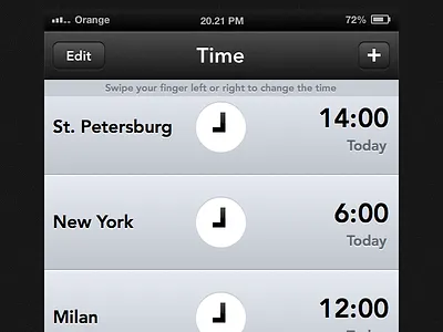 Time App Concept app avenir collaborate ios sketch timezones