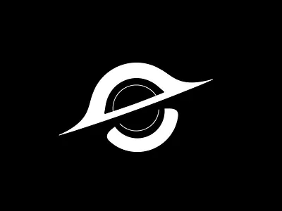 Black Hole Logo 2d black black hole black hole logo brand branding case study clean design graphic design grid logo logo design logo grid simple space space design vector white