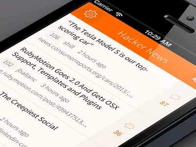 Hacker News (YC) mobile app android app debut html5 ios mobile tablet webapp wp8