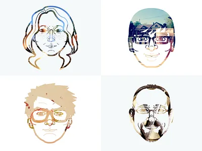 Instagram Portraits about concept illustration instagram mask mostly serious photo portrait realign redesign responsive retina website
