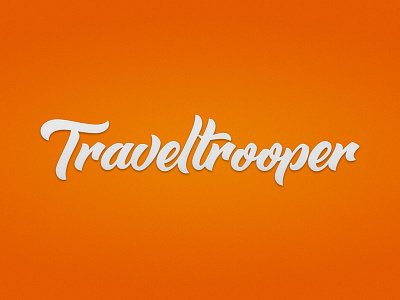 Traveltrooper Logotype branding lettering logo logotype process script sketch traveltrooper type typography vector