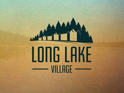 New Development Logo - Concept 1 branding community house illustration lake logo outdoors trees