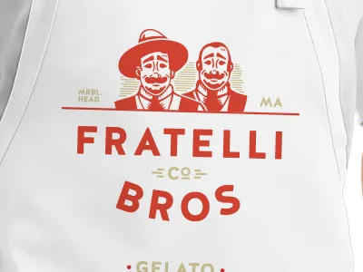 Fratelli Bros bros fratelli gelato identity