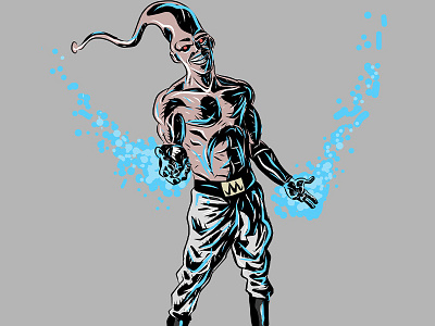 Adobe Ideas: Majin Buu adobe ideas character comic dbz illustration vector