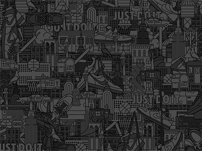 Nike Pattern behance branding city design graphic design icons illustration nike pattern ui ux vector