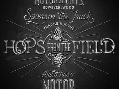 Zatec beer hand lettered illustration typography