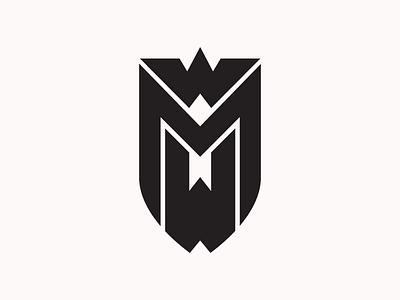 WMW business dark deep letters logo massage shield tissue typography warrior wellness wmw wonder woman