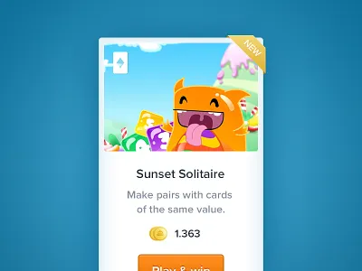 Game Card button card coins game label monster play