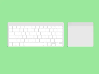 Keyboard + Trackpad illustration keyboard pastel sketch sketch app trackpad vector