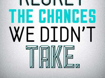 Chances black blue clean design font graphic graphicdesign losttype losttypecoop print printdesign quote simple sullivan type typography white