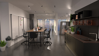 Concept visualisation | Coworking "Work Different" 3d concept design interior redshift rendering