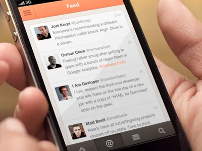 Twitter App - Warm app feed hashtag ios iphone mention retweet search twitter warm