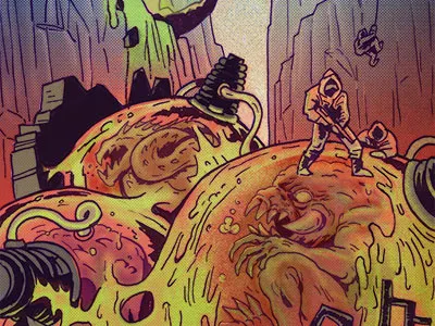 Monster Eggs illustration kaiju monsters scifi