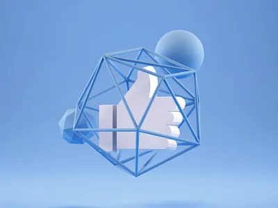 Facebook Growth Infographic 3d c4d facebook fb infographic vray