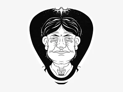 Rusty Hopkinson caricature cartoon comic digital drummer drums guitar illustration music pick rusty hopkinson sticks you am i