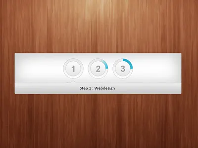 Step by step... blue circular clean crm grey progress project simple step wood