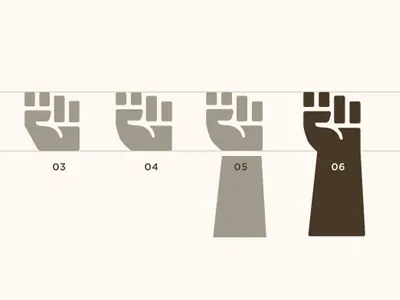 Punch app arm branding hand holding icon iconography identity illustration logo power process punch sport sportive strength strong success target thumb training turkish win winner winning wip