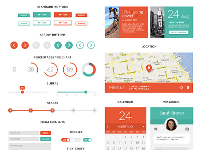 Flat UI Pack flat freebie ui pack