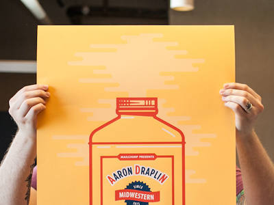 MailChimp Presents: Aaron Draplin ddc draplin french paper gold bond mailchimp poster powder screen print