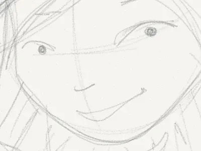 Lexi1 character design concept paper sketch