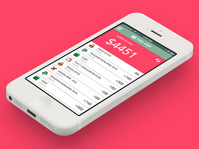 Wllt iPhone made with Sketch.app finances iphone sketch sketch.app wallet