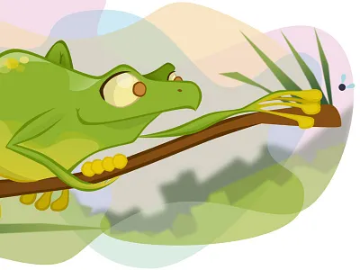 Tree frog drawing illustration photoshop sketch tree frog