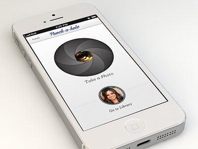 Some minor changes 5 a app application go hole ios iphone library photo punch screen take to