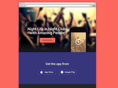Landing Page app download landing page web web design