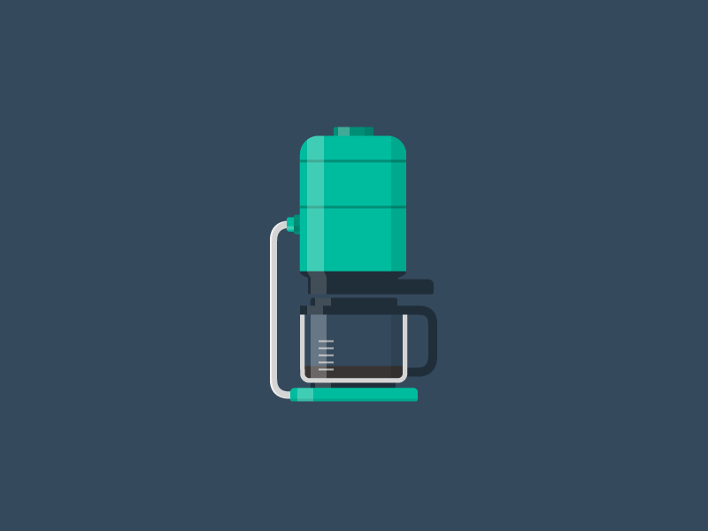 Coffee GIF artwork braun coffee flat gif illustration minimal shine simple vector art vector illustration