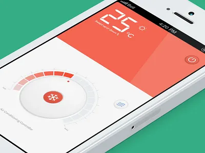 Air conditioning controller air control home intelligent kingyo system temperature ui