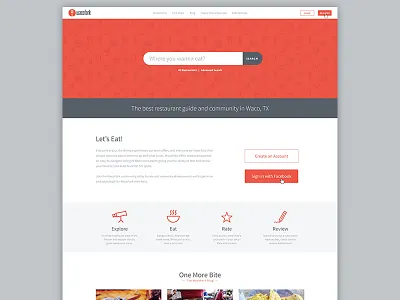 Eat icons illustration responsive web web design