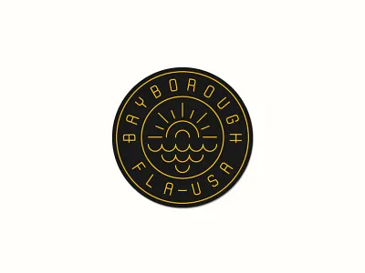 Bayborough Patch america badge embroidery florida logo made in usa patch sporting goods sportswear sun sun n fun waves