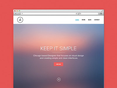 New Portfolio Concept clean concept contact flat personal site portfolio proxima nova simple ui visual web