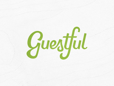 Guest handwritten logo script typography
