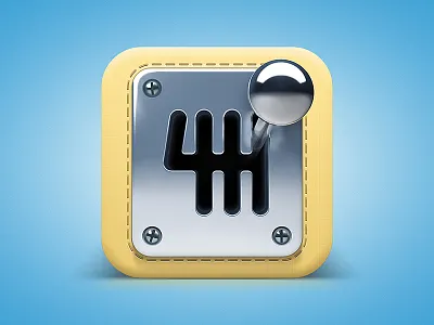 Gearbox Icon automotive car gear gear stick gearbox icon ios stick