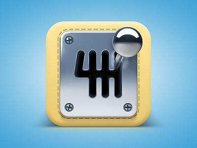 Gearbox Icon automotive car gear gear stick gearbox icon ios stick