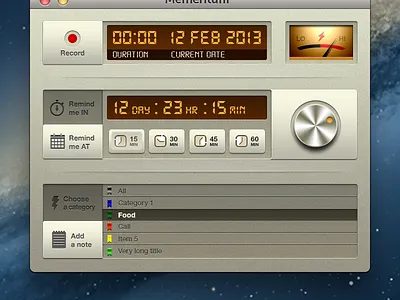 OSX app concept app mac osx timer