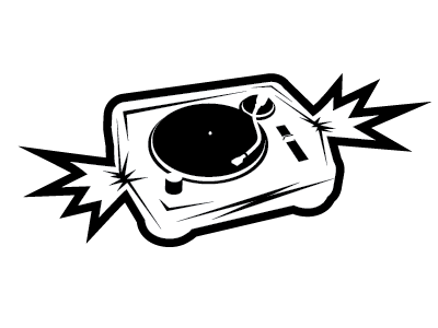 Candy wrapped turntable logo 1200 candy dj drip drops honey identity liquid logos music syrup turntable