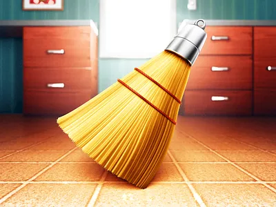 Broom bristles broom duster floor handle icon illustration lens light mac metal picture rope shiny switch tile window