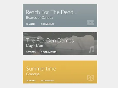 List style for a thing (WIP) exploration list minimal web