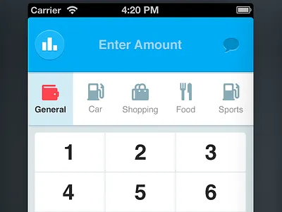 Spender - expense tracking app for iPhone budget expenses iphone app numpad