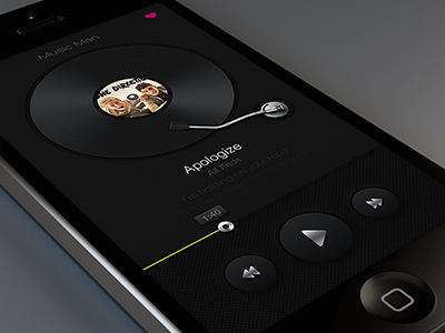 Music Man black music player
