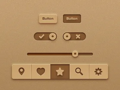 Recycled Paper Kit [Freebie] app freebies ios ipad iphone ui